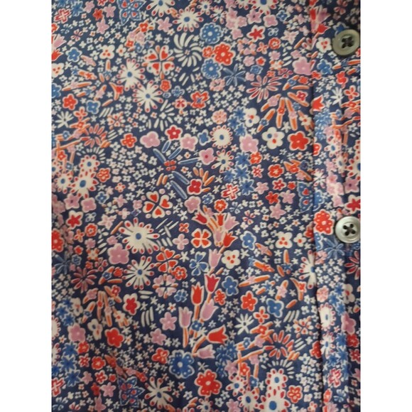 J. Crew x Liberty Fabric cotton floral buttondown blouse shirt womens 00 preppy - Picture 4 of 9
